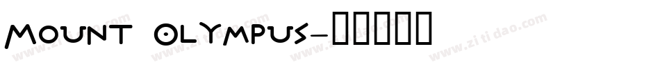 Mount Olympus字体转换